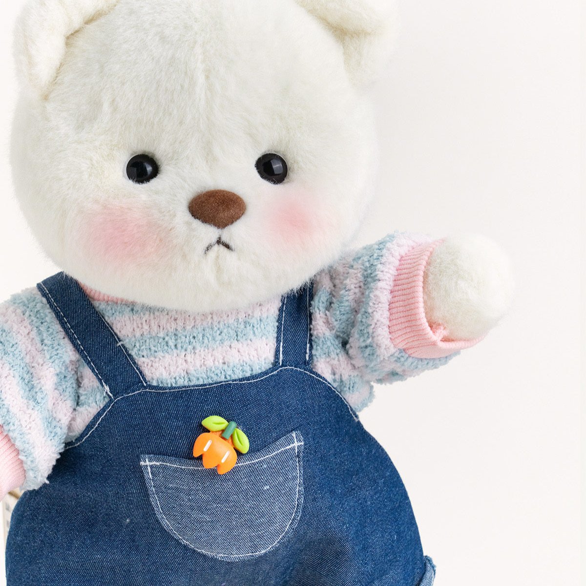 Denim Overalls Bear | Handmade Jointed Teddy Bear Gift