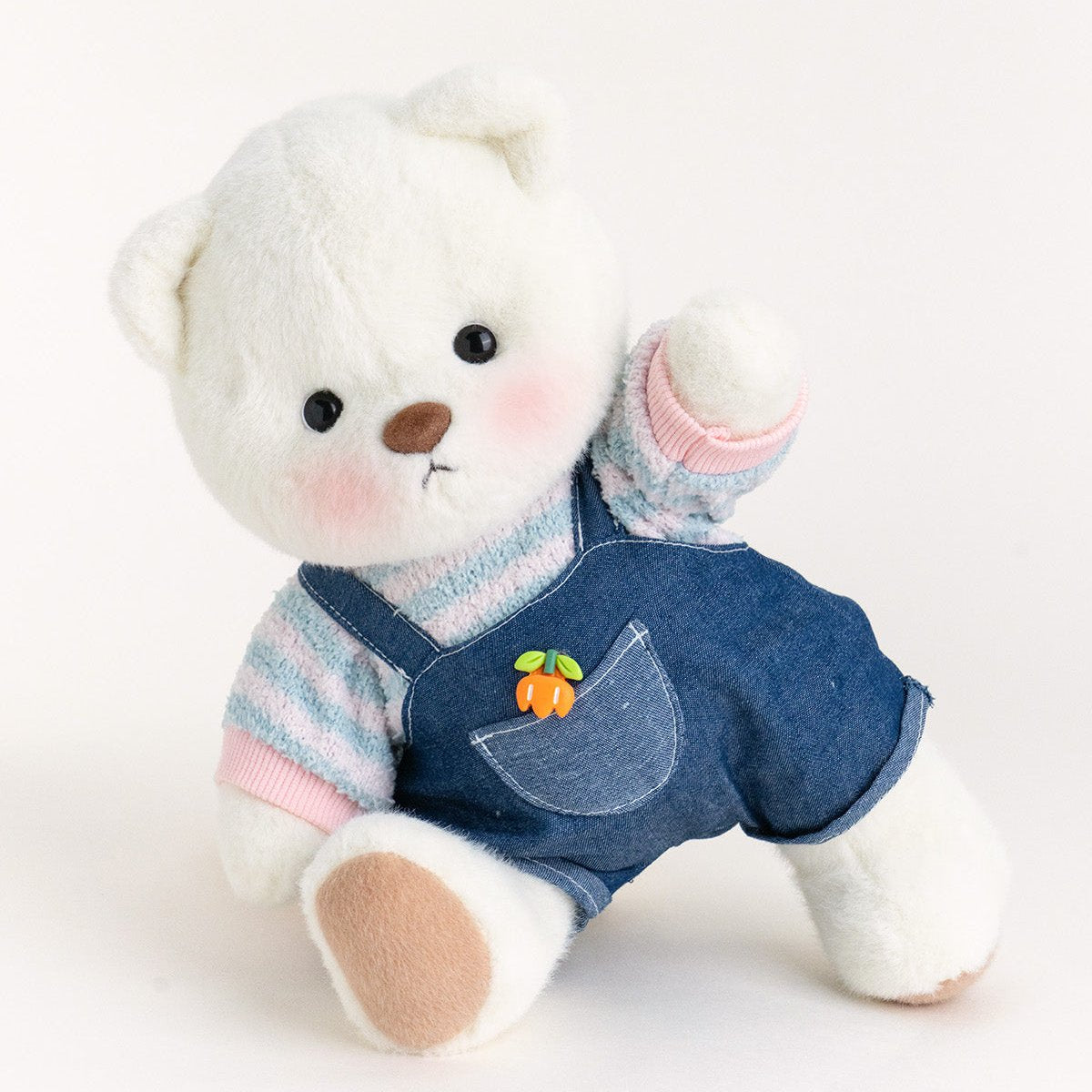 Denim Overalls Bear | Handmade Jointed Teddy Bear Gift