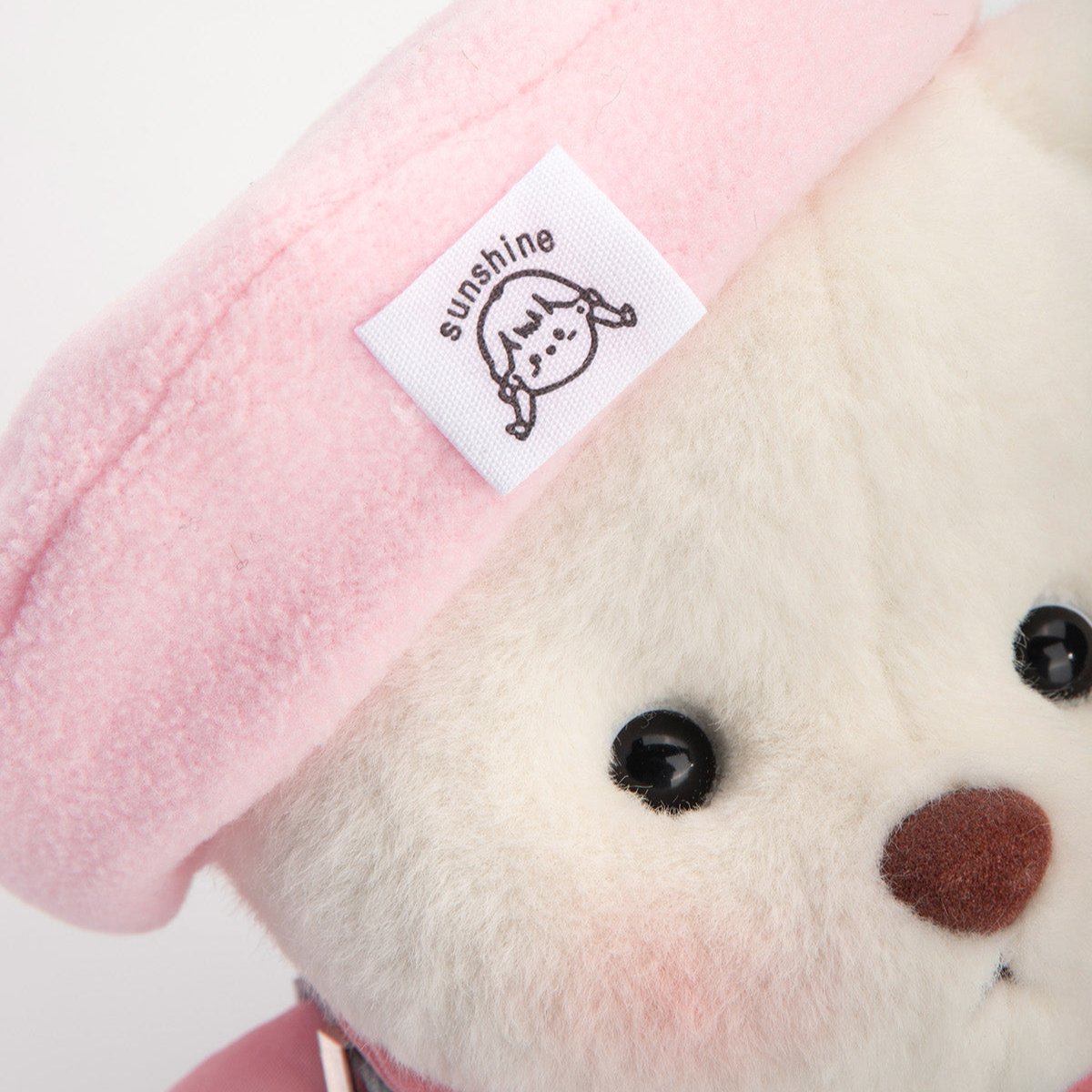 Pink Beanie Overalls Bear | Handmade Jointed Teddy Bear Gift